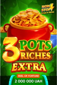 3 pots riches extra hold and win slot logo